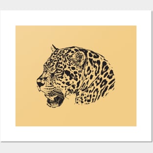 Jaguar portrait Posters and Art